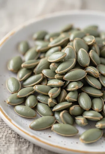 hulled sunflower seeds scattered on a wooden surface and in a bowl