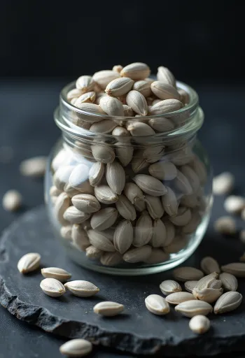 Shelled, unroasted sunflower seeds, smooth light kernels