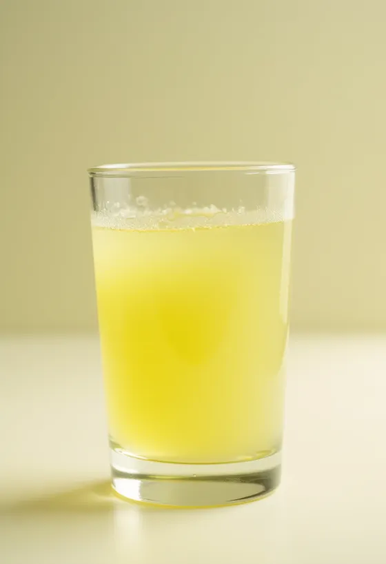 Whey in a glass and bowl on a light wooden surface, natural light