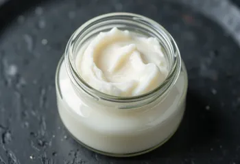Virgin coconut oil in a glass bowl, surrounded by fresh coconut meat pieces