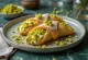 Pistachio cannoli with chocolate
