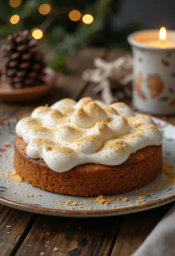 Spice cake with gold dust