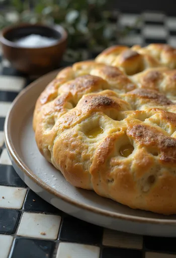 Wine-infused flatbread served