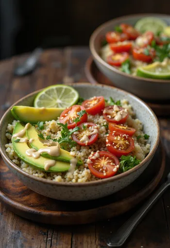 Tahini Quinoa Bowl with Lime