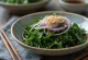 Plate of Miyeok Muchim seaweed salad with sesame seeds