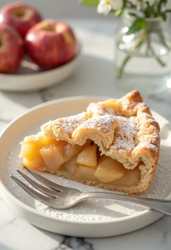 Traditional apple pie – Homemade cake filled with soft cinnamon apples in a crispy crust.