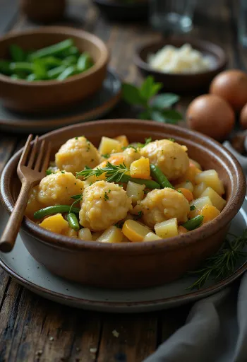 Golden fried Uzbek vegetable dumplings