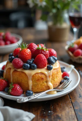 Summer fruit cake