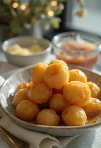 Awama donuts served in syrup