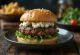 Greek hamburger with tzatziki sauce