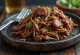 BBQ pulled lamb served
