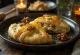 Gorgonzola calzone baked to golden brown