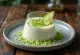 Lime panna cotta served