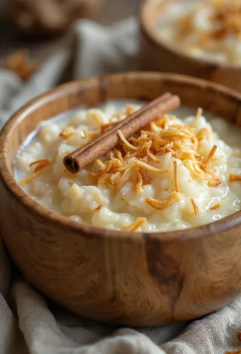 Coconut Rice Porridge served