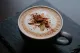 Cinnamon almond latte served