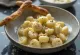 Gorgonzola gnocchi served