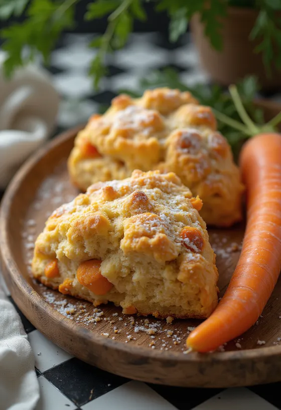 Carrot Hazelnut Biscuits
