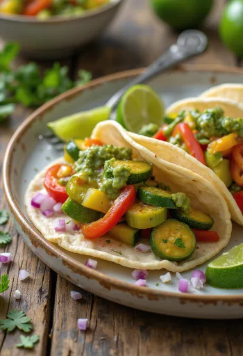 Veggie Tacos with Salsa Verde