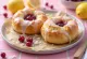 Skolebrød with lemon glaze, freshly baked Danish pastry