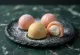 Mochi ice cream served