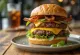Freshly made everything burger with extra toppings