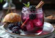 Blackberry cider serving