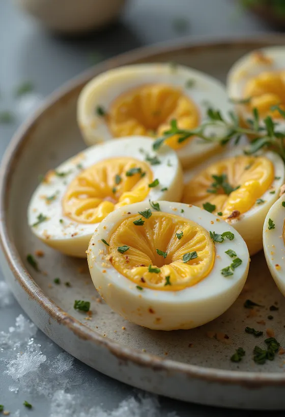 Garlic roasted eggplant served