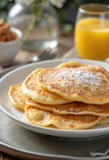 Stack of gluten free crepes