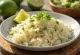 Cilantro lime rice served in a bowl