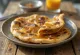 Caramel naan served