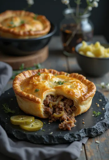 Lihapiirakka filled with onion beef