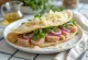 Piadina with italian tuna salad served