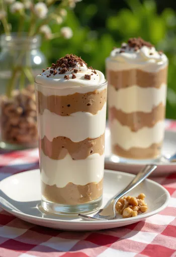Chestnut mousse parfait cups