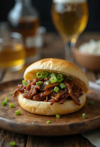 Steamed bao buns filled with roasted duck