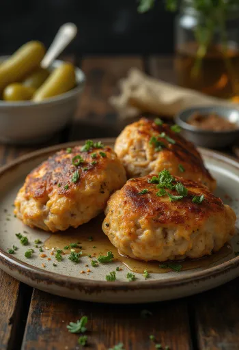 Turkey meatballs served with fresh salad