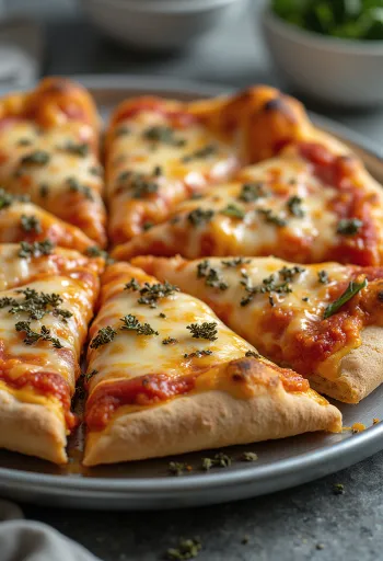 St. Louis style pizza with thin crust and Provel cheese