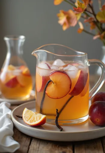 Plum Vanilla Cider served