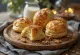 Toasted onion and walnut biscuits served
