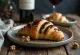 Port Wine & Chocolate Croissants served on a plate