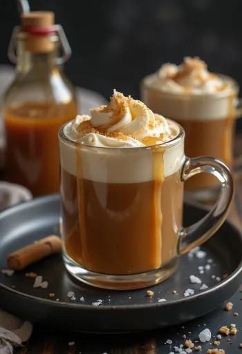 Salted Caramel Cider in a glass