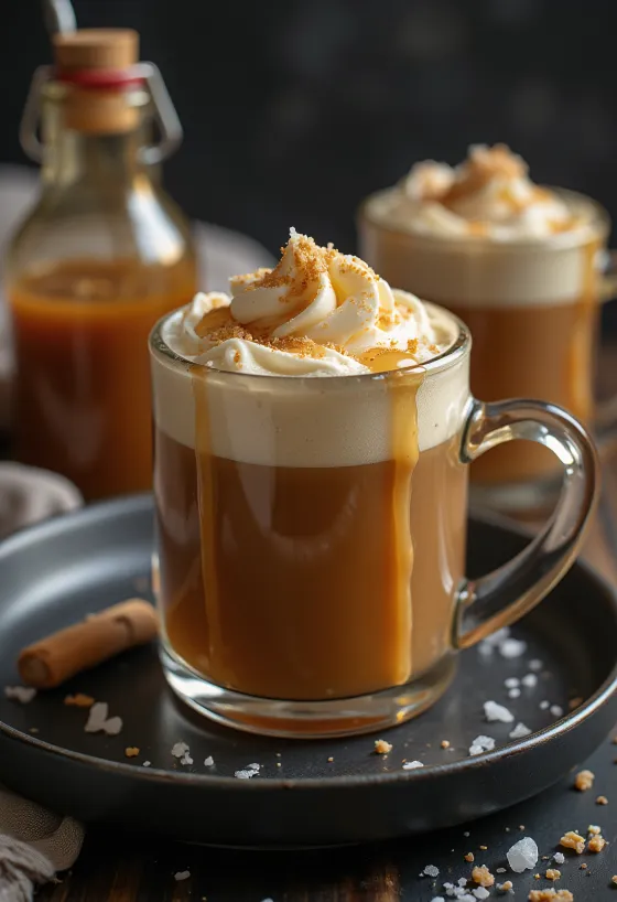Salted Caramel Cider in a glass