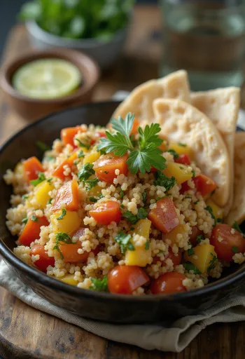 Tabouleh with fresh parsley and mint