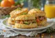 Savory meat and vegetable biscuits served