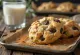 Freshly baked oatmeal raisin cookies