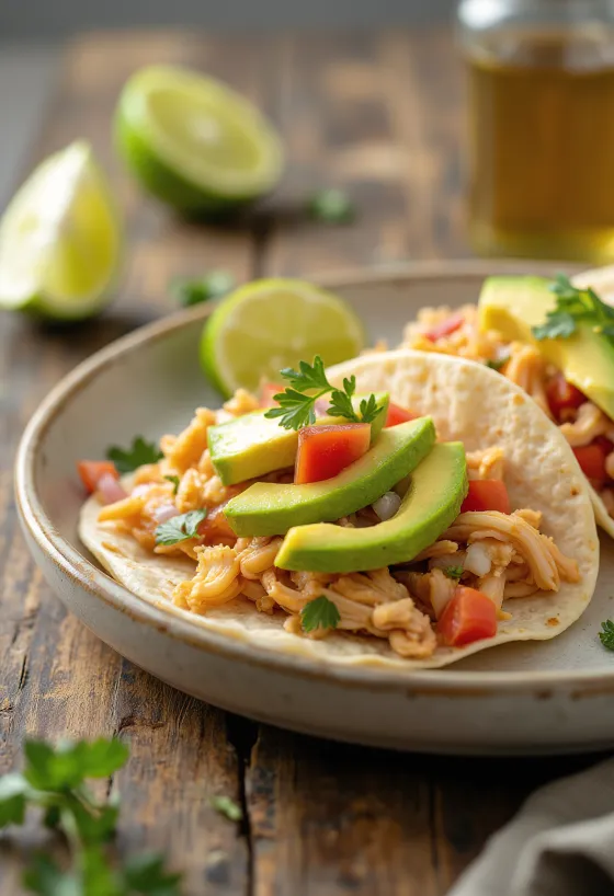Crab Tacos served
