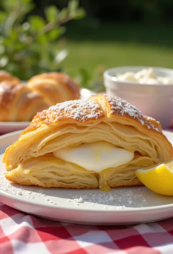 Freshly baked Greek Yogurt Croissants