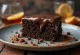 Rum chocolate cake slice