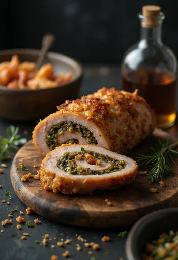 Sardinian Porchetta, olasz hagyományos sertéshús ropogós bőrrel