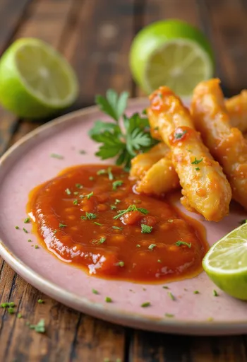 Bowl of lime ginger curry BBQ sauce