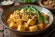 Kare-Kare with tofu, peanut sauce, served with vegetables